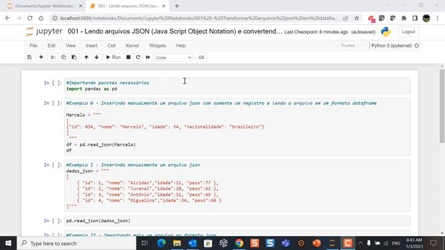 Convertendo arquivos JSON para Dataframes Pandas - 03JAN2023 смотреть онлайн