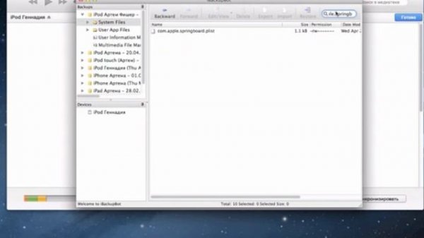 Включаем проценты на iPod touch.
