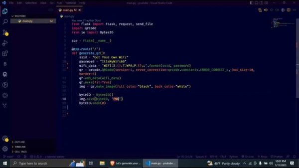 Let's generate your wifi qr code with python | flask