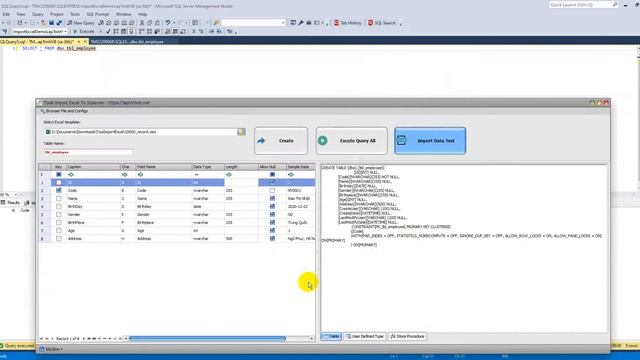 [C#] Tool setup config struct and import data from Excel to Sqlserver - Source code at Comment смотреть онлайн