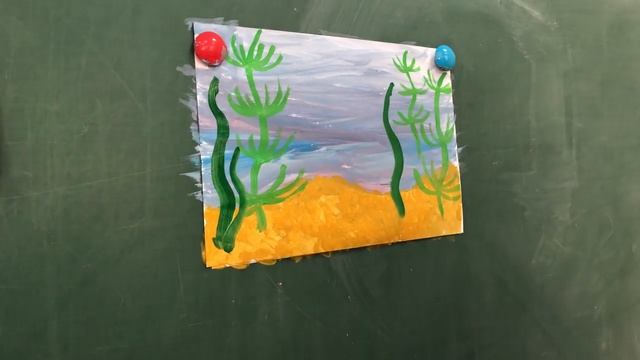 Мастер-класс по изобразительному искусству - «Подводный мир» смотреть онлайн