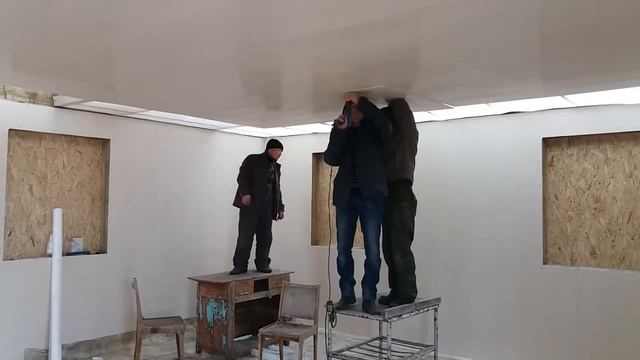 Строительная группа КВ в Челябинске. Внтуренняя отделка дома 6х6м плитами ГСП. смотреть онлайн