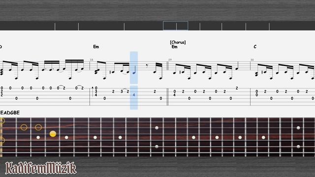 Alan Walker-World We Used To Know Easy Fingerstyle Guitar Tutorial Tabs