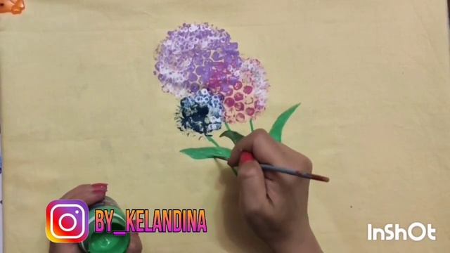 Роспись одежды красками Таир . Мастер класс принт цветы. смотреть онлайн