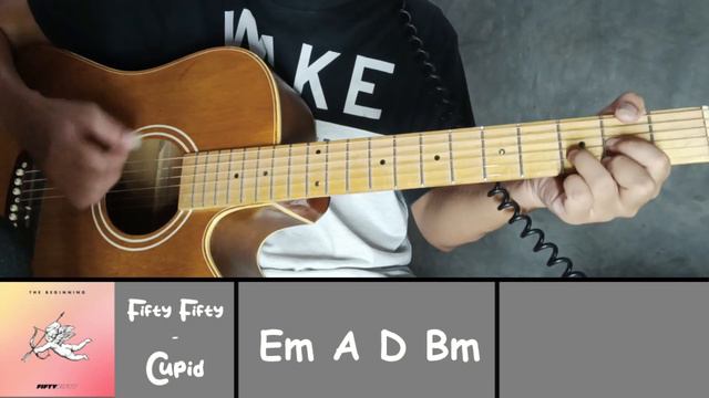 Fifty Fifty - Cupid Twin Version Acoustic Guitar Chords смотреть онлайн
