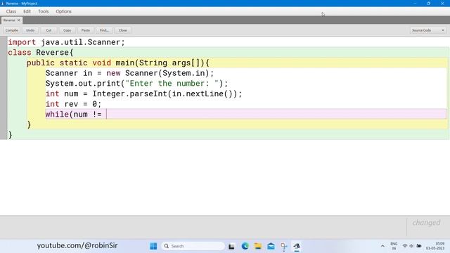 Reverse a Number in Java смотреть онлайн