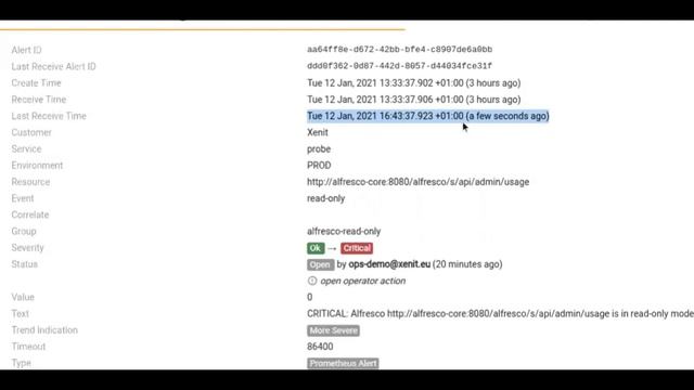 Alfred Ops - Alfresco Monitoring Tool | Alerta смотреть онлайн