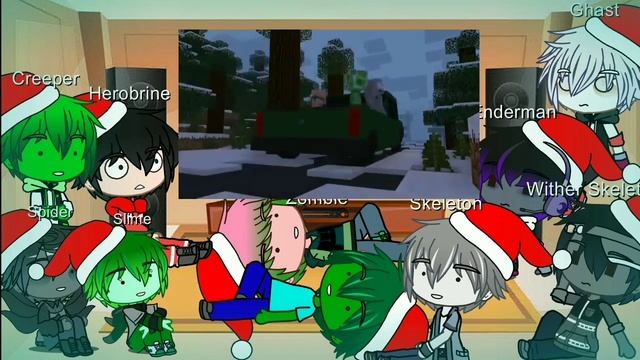 Monster School react to Christmas Challenge смотреть онлайн