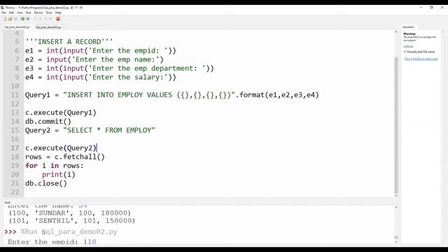 CBSE - Class XII - Interface Python with sqlite3 - Performing Insert and Update Queries смотреть онлайн