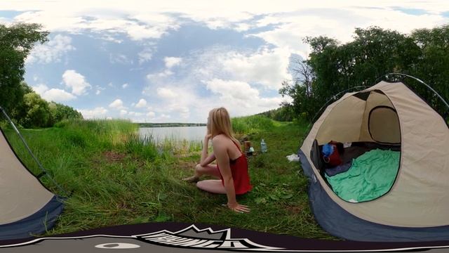 УТРО В ПАЛАТКЕ С НЕЙ! • Ролевая игра в 360 градусов • 5K VR Видео + АСМР смотреть онлайн
