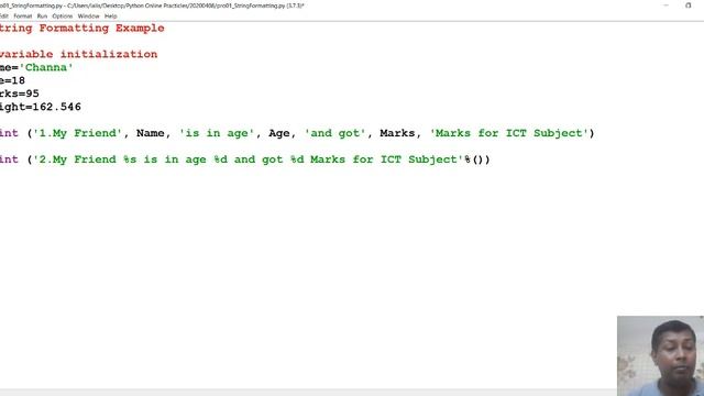 Lesson5 String Formatting in python смотреть онлайн