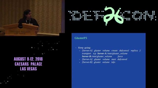 DEF CON 26 DATA DUPLICATION VILLAGE - Mauro Caseres - Owning Gluster FS with GEVAUDAN смотреть онлайн