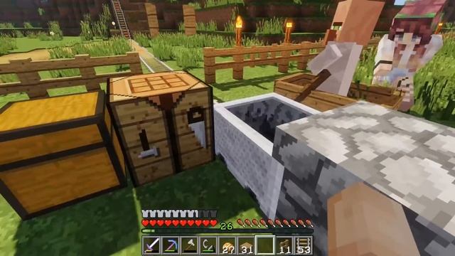 МАЙНКРАФТ ВЫЖИВАНИЕ #26 | ПОСТРОИЛИ РЫНОК ЖИТЕЛЕЙ / ВАНИЛЬНОЕ ВЫЖИВАНИЕ В minecraft смотреть онлайн