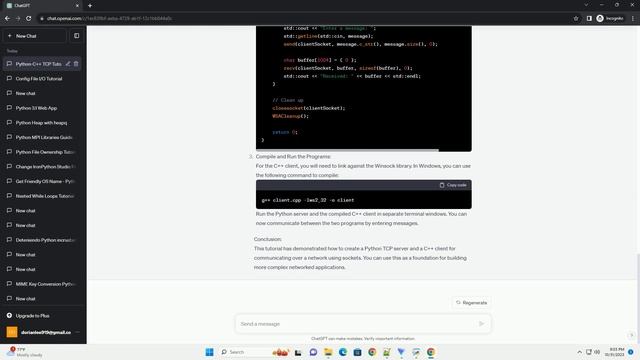 talking between python tcp server and a c client смотреть онлайн