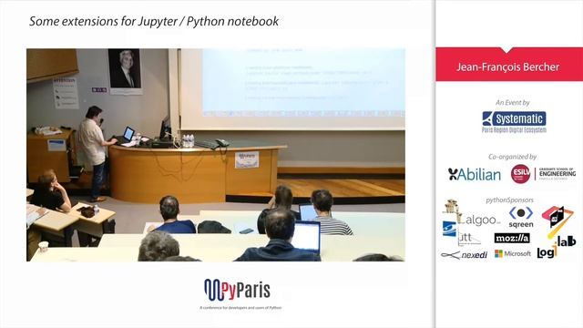 Pyparis 2017 - Some extensions for Jupyter/Python notebook, by J-F Bercher смотреть онлайн