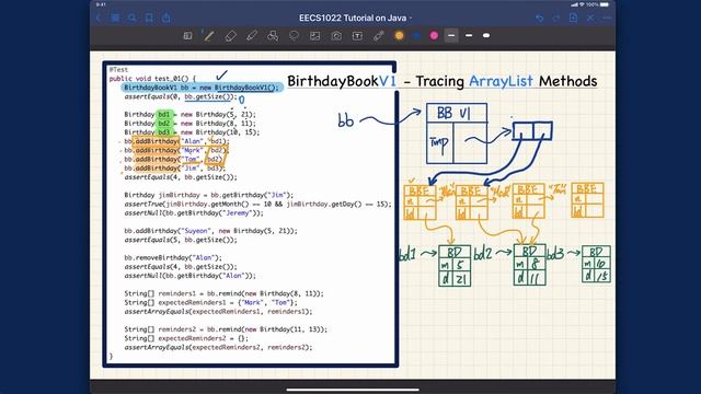 [HD] EECS1022 W21 - Java Tutorials - Week 12 - Part C2 - BirthdayBook V1 using an ArrayList: Tracin смотреть онлайн