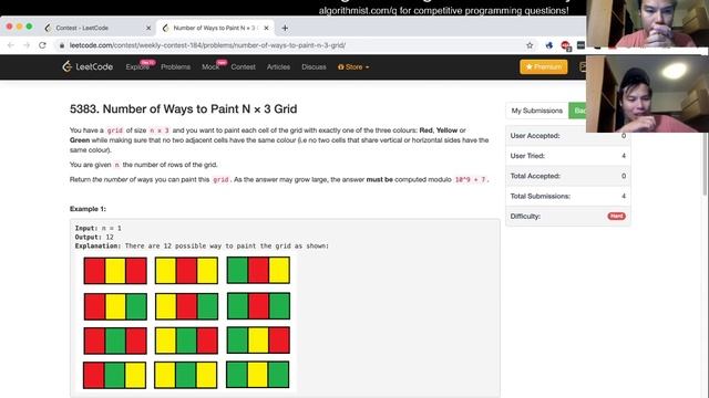 Top 10! Leetcode Weekly Contest 184 (7th) with explanation and commentary смотреть онлайн