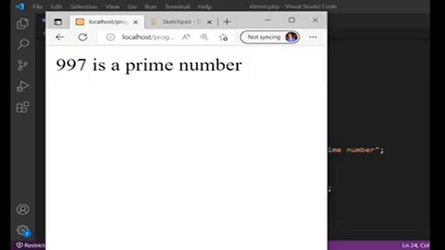 Create a function to check a number is a prime number or not in PHP смотреть онлайн