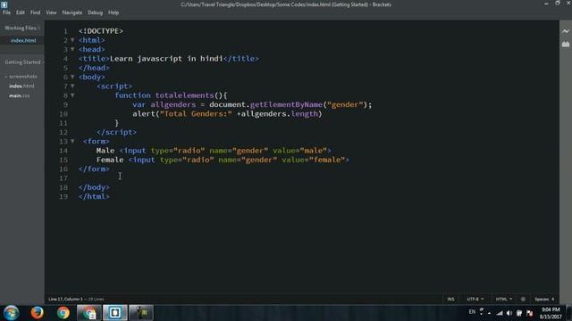 Learn JavaScript Tutorial in Hindi | JavaScript document getElementsByName method in Hindi смотреть онлайн