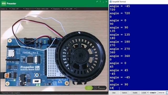 Parallax Feedback 360 Servo Position смотреть онлайн