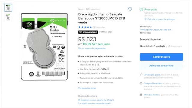 Upgrade Máximo Notebook Acer Nitro5 AN515-55-705U (32 GB memória, 2x SSD 500GB, HD 2TB) смотреть онлайн