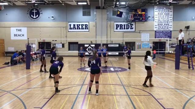 Southwest High School vs Washburn High School, 2016-10-19, Day 1, Match 1, Set 1 смотреть онлайн