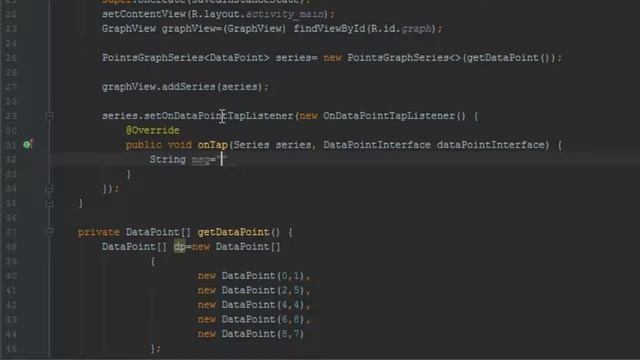 015: Tap Listener on Data Points : Android Graph View tutorial смотреть онлайн