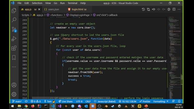 WEBD6201 - W2022 - Week 6 - Part 2 - Login and Logout Functionality with jQuery and AJAX смотреть онлайн