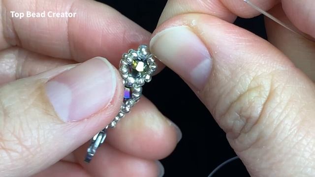 DIY Beaded Bracelet, Bicone Seed Beads Bracelet Tutorial