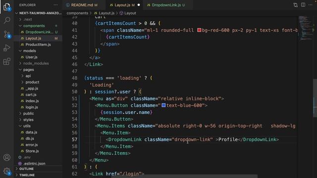 Next JS Tailwind ECommerce Tutorial 2022 [Part 11 Add User Menu] смотреть онлайн