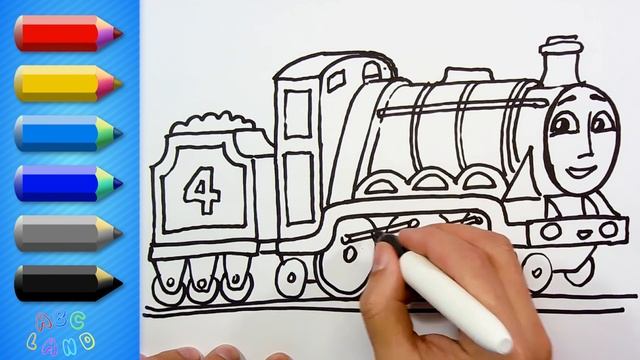 Let's Draw Gordon The Big Engine ♦ Thomas and Friends ♦ Animated Drawing Lesson ♦ How to Draw смотреть онлайн
