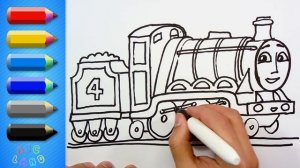 Let's Draw Gordon The Big Engine ♦ Thomas and Friends ♦  Animated Drawing Lesson ♦ How to Draw