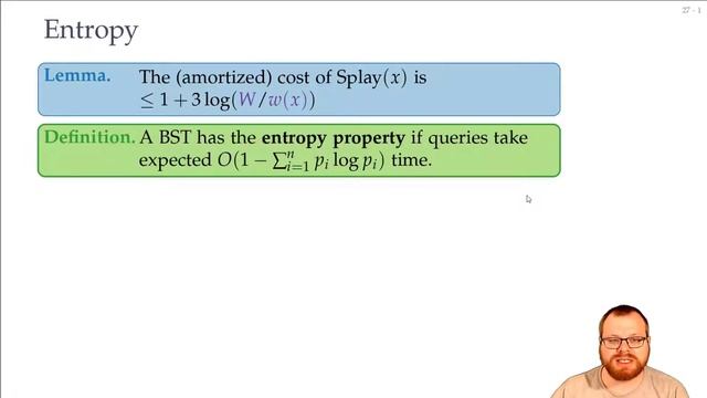 Optimal Binary Search Trees: Splay Trees (6/6) | Advanced Algorithms - Lecture 10 смотреть онлайн