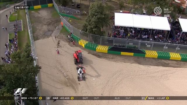 Fernando Alonso és Esteban Gutierrez ütközése-2016 Ausztrál Nagydíj смотреть онлайн