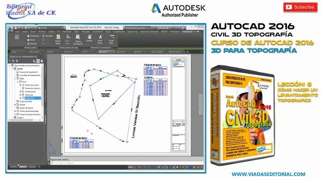 AutoCAD Civil 3D 2016 Curso Completo | Tutorial Topografía: Lección 8 смотреть онлайн