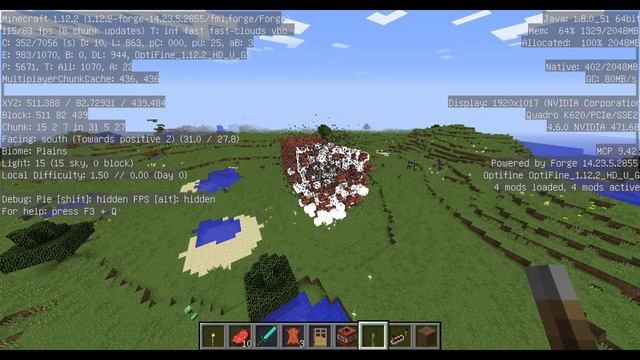 Quadro K620 Minecraft Benchmark смотреть онлайн