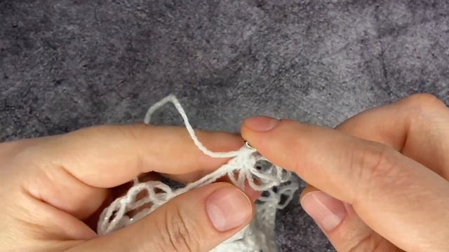 Ажурная обвязка для шали/палантина, бахрома вариант N2 смотреть онлайн