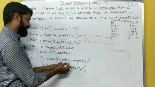 Python Programming Lab (Program - 26) Converts temperatures to Fahrenheit using Files in Python. смотреть онлайн
