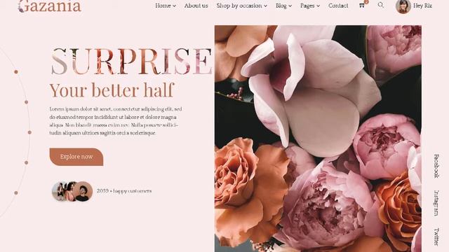 Gazania - Flower Shop Sass HTML Template | Themeforest Templates смотреть онлайн