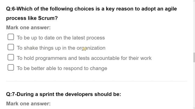CSM | Certified Scrum Master Practice Test 05 | Csm Practice Test 05 |scrum |scrum Master |okay Jav