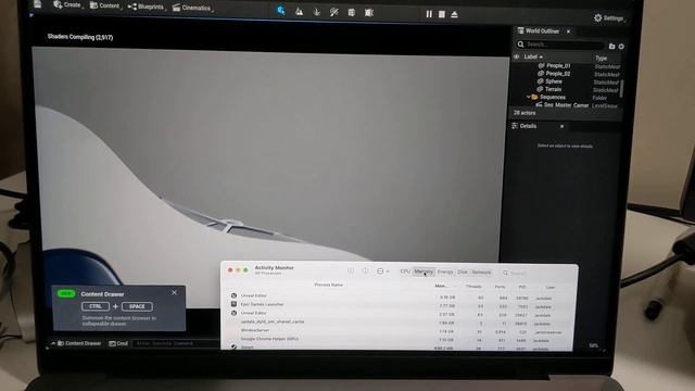 Unreal Engine 5 on 14 inch M1 Max смотреть онлайн