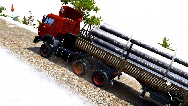 KAMAZ 54115 YAMZ 420 H.p Full-load Hill Test By AndRonin