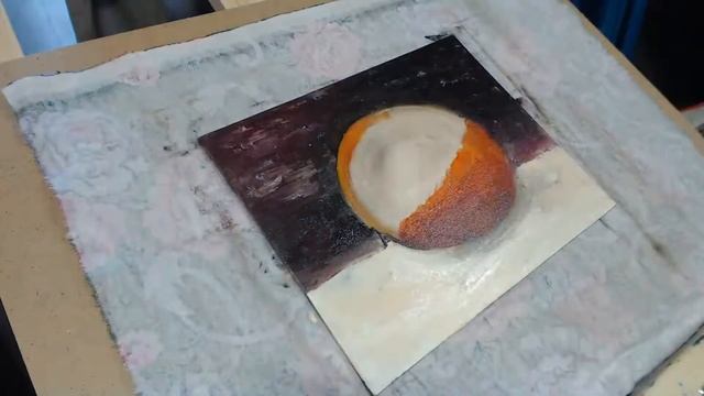 Апельсин маслом, мастихином. #живописьмаслом смотреть онлайн