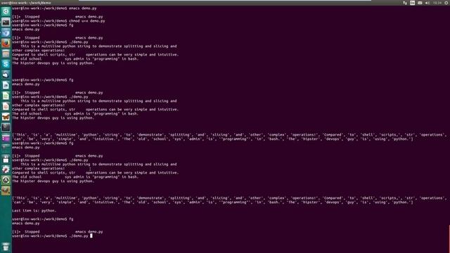 Basic Python: split string into list and slice it смотреть онлайн