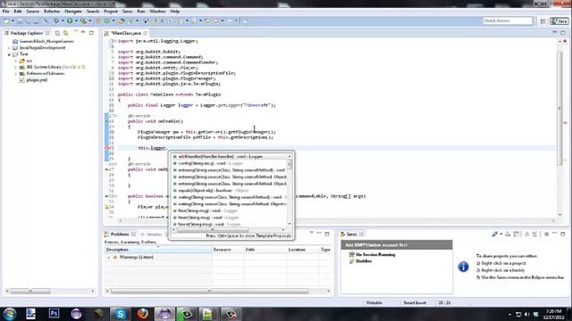Bukkit Plugin Development Episode #2 Creating Logger смотреть онлайн