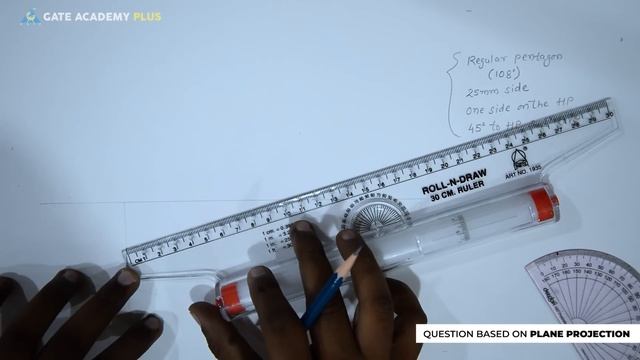 Engineering Graphics | Question Based on Plane Projection I 1 (Lecture 40) смотреть онлайн