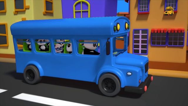 Wheels On The Bus Nursery Rhymes 3D Rhymes Kids Songs Baby Rhyme смотреть онлайн