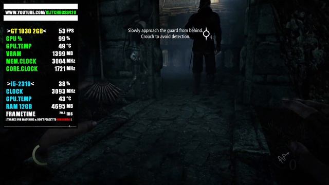 Thief | GT 1030 2GB + i5-2310 + 12GB RAM смотреть онлайн