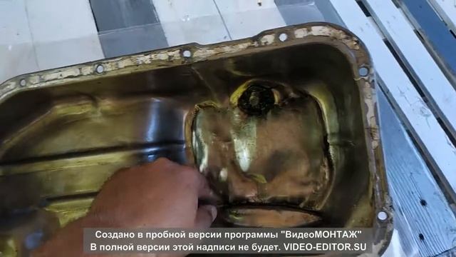 Поддон на герметик. Устраняем течь масла. смотреть онлайн