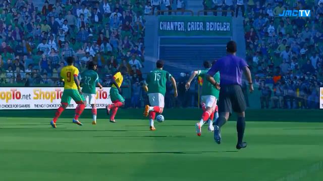 Cameroon vs. Mexico | 2014 FIFA World Cup Brazil Simulation | Pro Evolution Soccer 2014 (PES 2014) смотреть онлайн